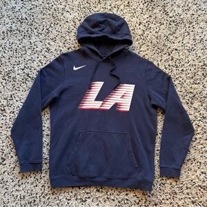 Nike LA Clippers Hoodie NBA Retro Logo Pullover Men’s Size Large